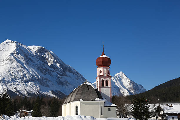 istock Church in the mountains on winter day 178777414