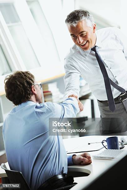 Businessmen Shaking Hands Stock Photo - Download Image Now - Admiration, Adult, Business