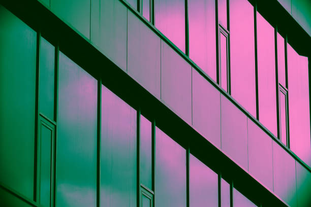 istock Pastel colored building exterior for a background design 1787779242
