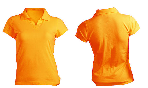 istock orange women's polo shirt 178778191