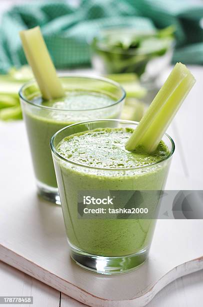 Green Vegetable Smoothie Stock Photo - Download Image Now - Celery, Cocktail, Color Image