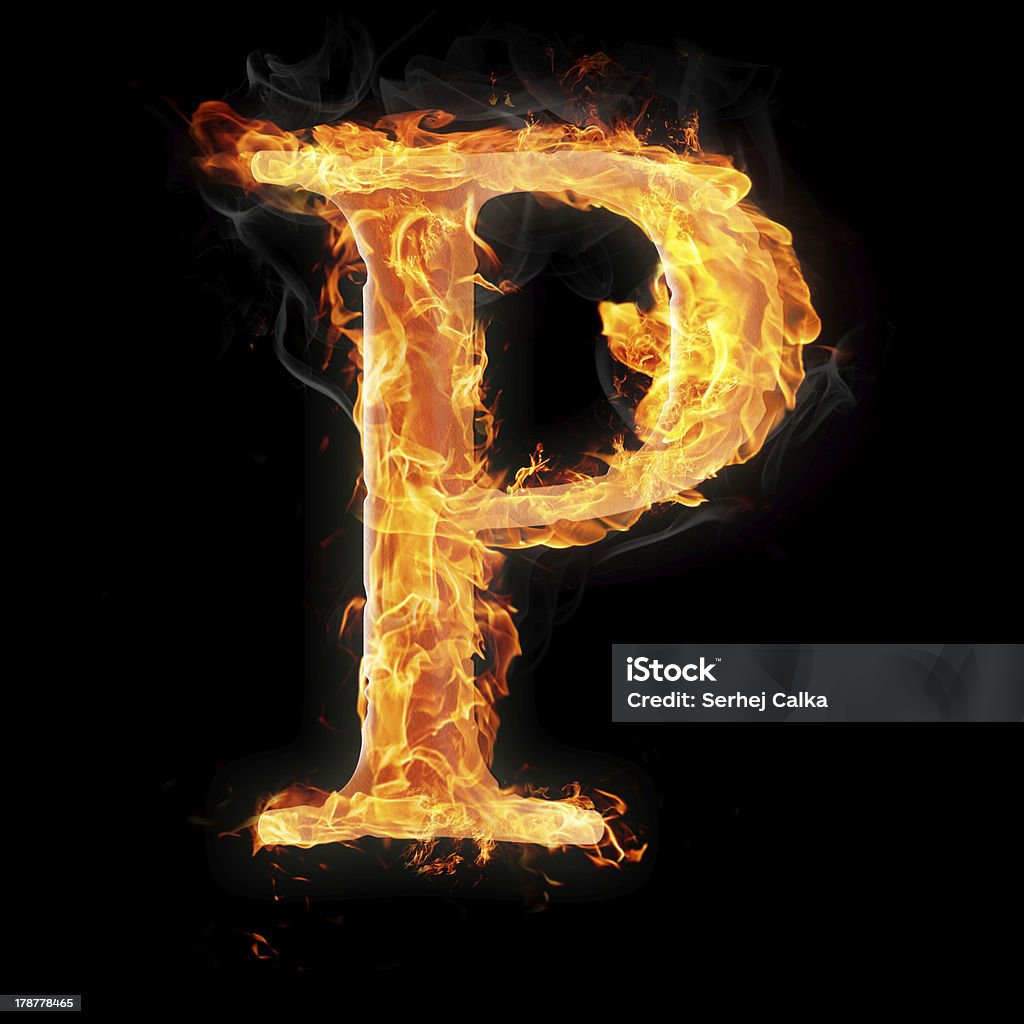Burning Objects And Symbols On Fire Background Stock Photo ...