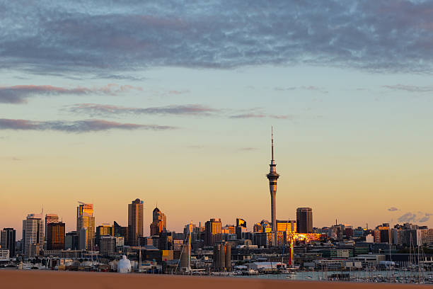 istock Auckland city at sunset 178778657
