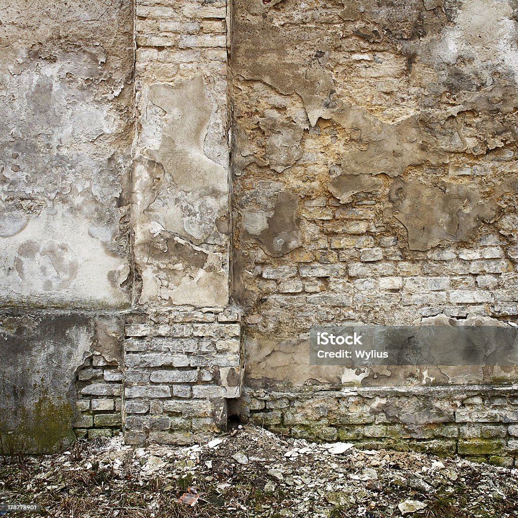 Vieja pared de ladrillos - Foto de stock de Aire libre libre de derechos