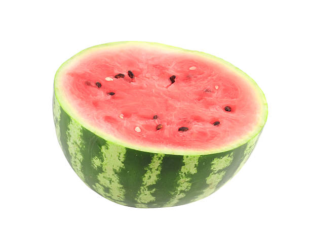 istock Half of ripe watermelon. Isolated 178779386