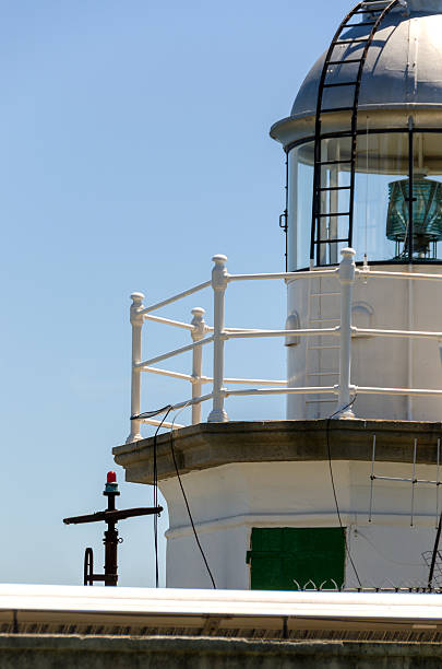 portofino farol - segnalazione imagens e fotografias de stock