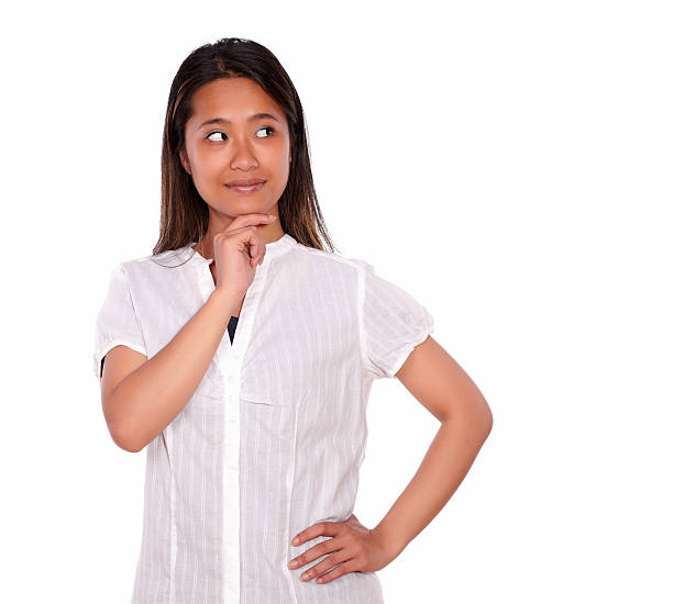 istock Pensive ethnic young woman looking to her left 178779800