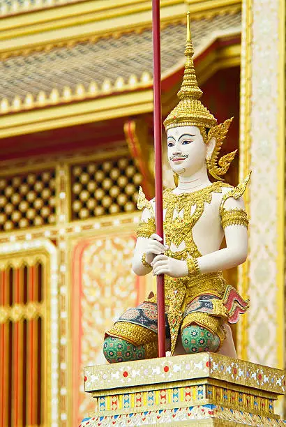 The statue of an Thai angel