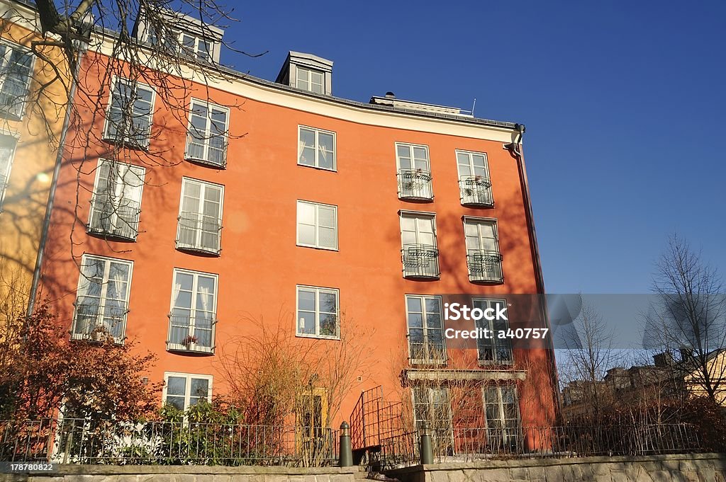 Residencial apartment building - Royalty-free Amarelo Foto de stock