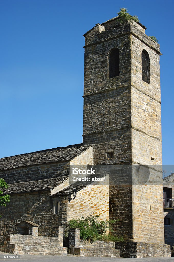 Église SXVI.Pueyo de Araguas.Huesca.Spain - Photo de Aragon libre de droits