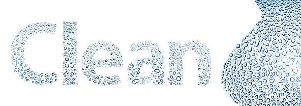istock Clean made of water drops, background on white 178781182