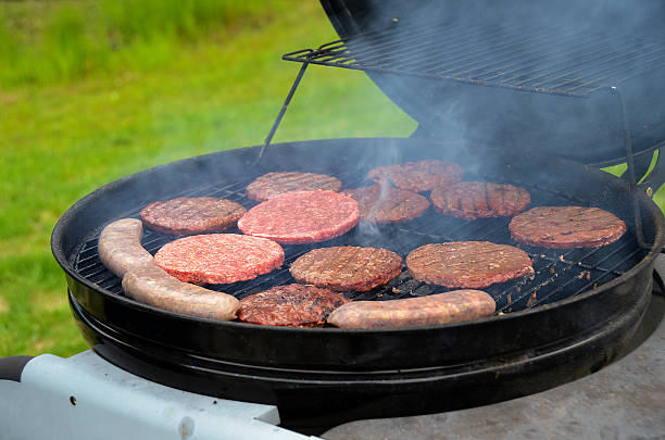 istock hamburg and bratwurst on grill 178781227