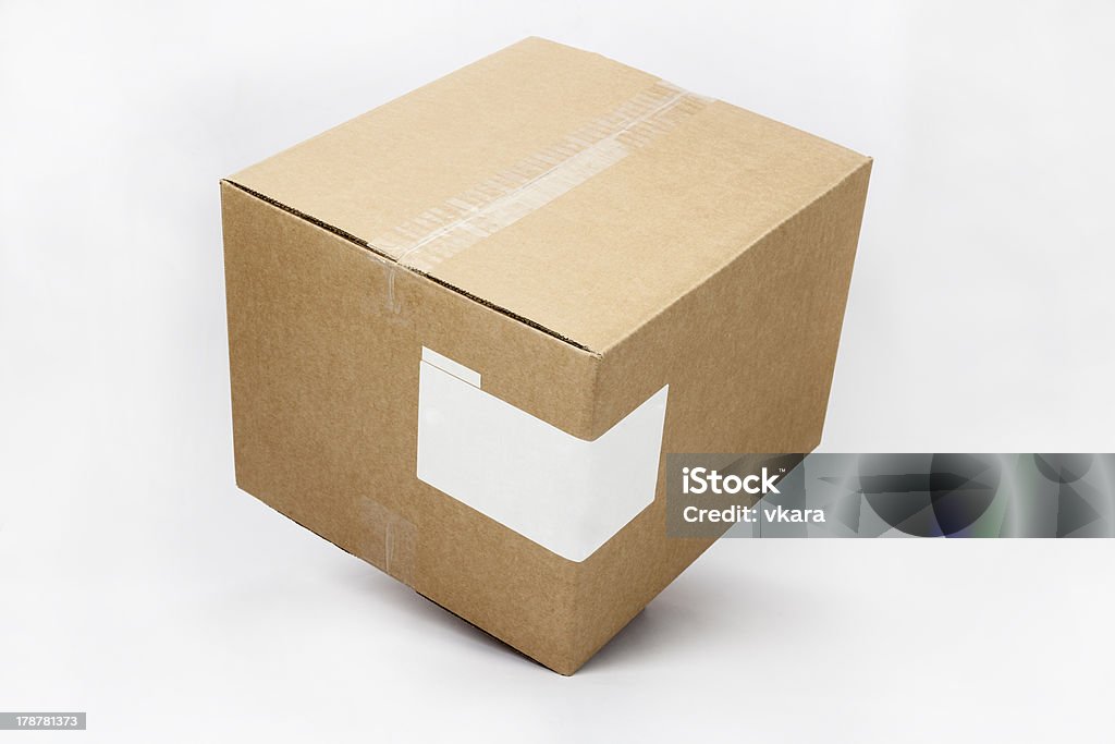 Boîte en carton - Photo de Blanc libre de droits