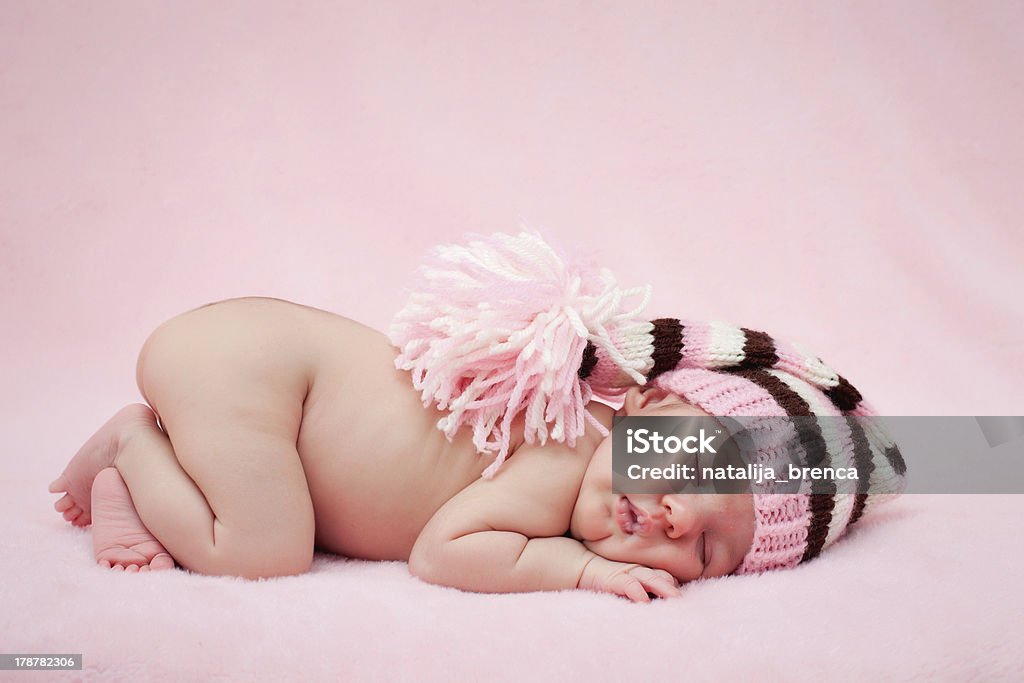 Sweet baby girl portrait Newborn baby girl right after delivery. Use the photo to represent life, parenting or childhood. Shallow focus Babies Only Stock Photo