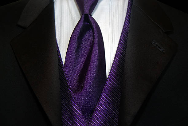 istock Purple tie with tuxedo 178782733