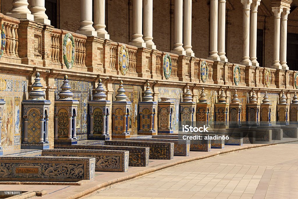 Detalhe do Palácio Espanhol, em Sevilha, Espanha - Royalty-free Andaluzia Foto de stock