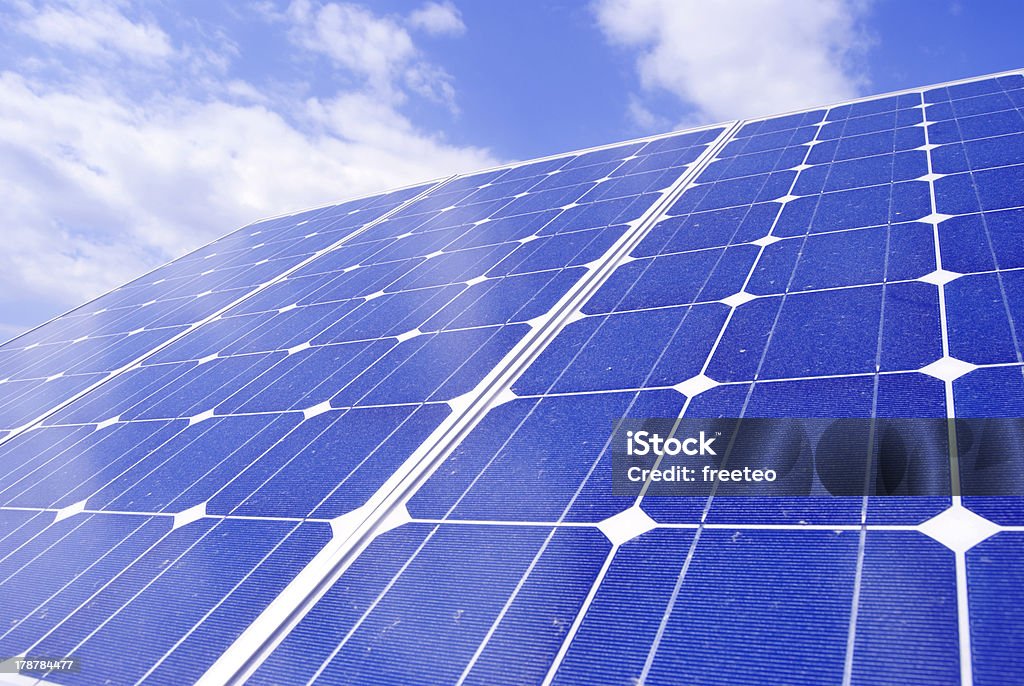 panel Solar - Foto de stock de Azul libre de derechos