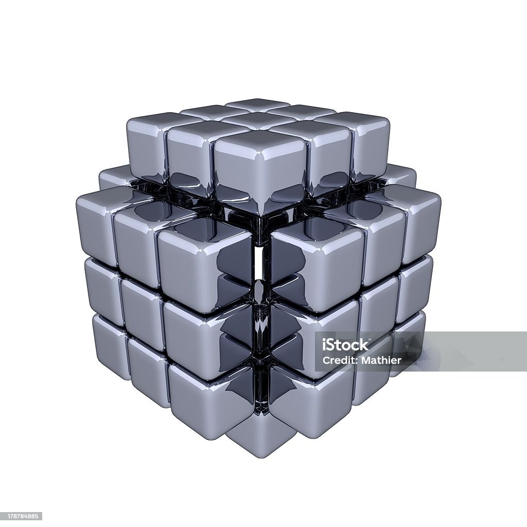 Cubos 3D-montagem foi - Foto de stock de Abstrato royalty-free