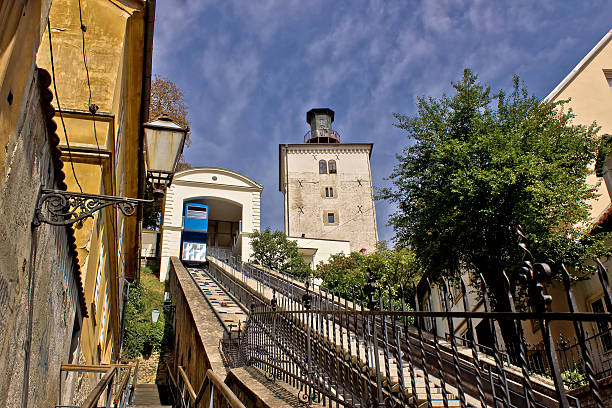 istock Cable car lift in Zagreb - way to upper town 178785769