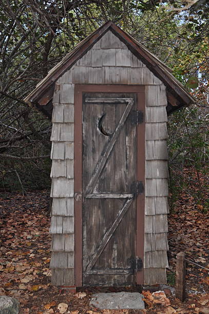 Outhouse Taken at Bill Baggs Park outhouse interior stock pictures, royalty-free photos & images