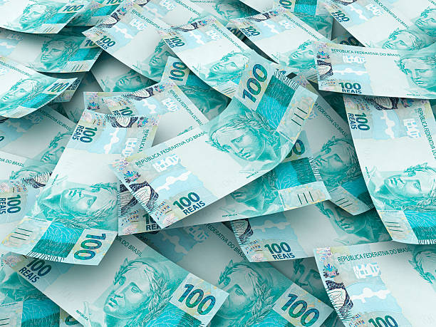 nova moeda brasileira - dinheiro real - fotografias e filmes do acervo
