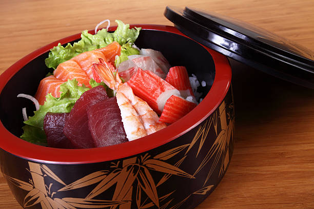 스시, ��샐러드 - sashimi sushi salad sea 뉴스 사진 이미지