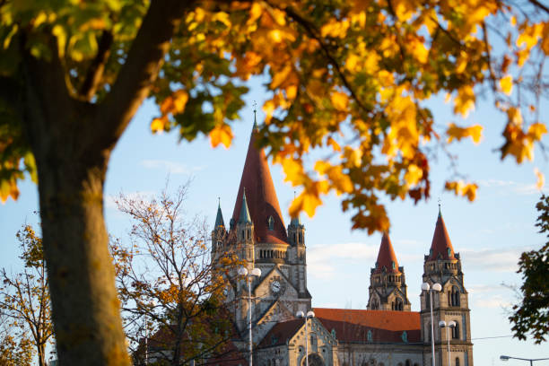 istock church in autumn 1787870462