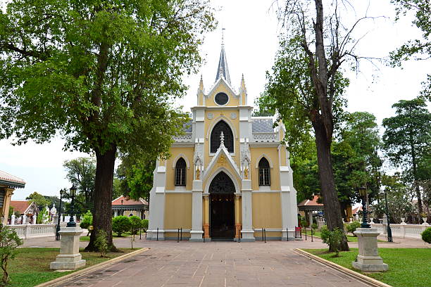 istock Thai temple in Christian church style 178787098