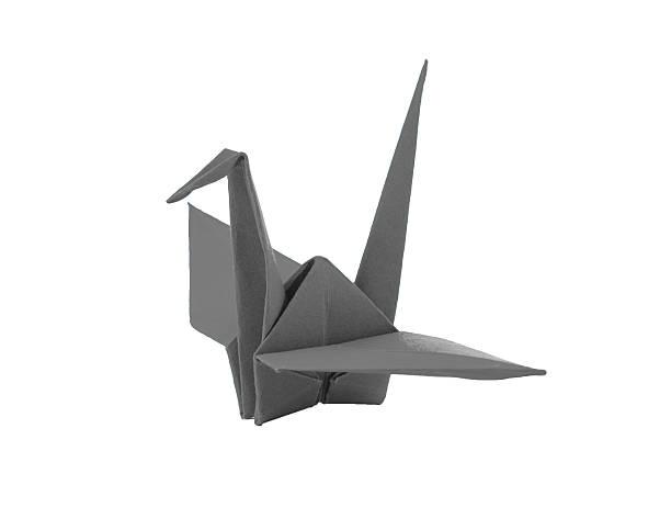 istock origami gray paper bird on white background 178787435