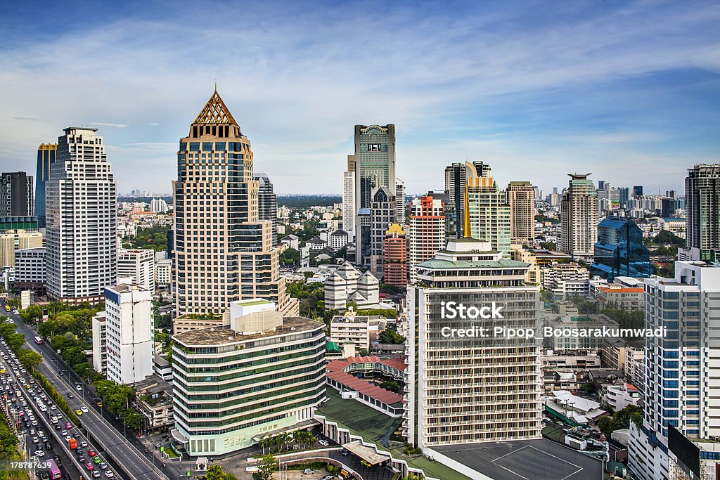 Modern Urban City, Bangkok, Thailand. Bangkok is the capital city of Thailand and the most populous city in the country. Architecture Stock Photo