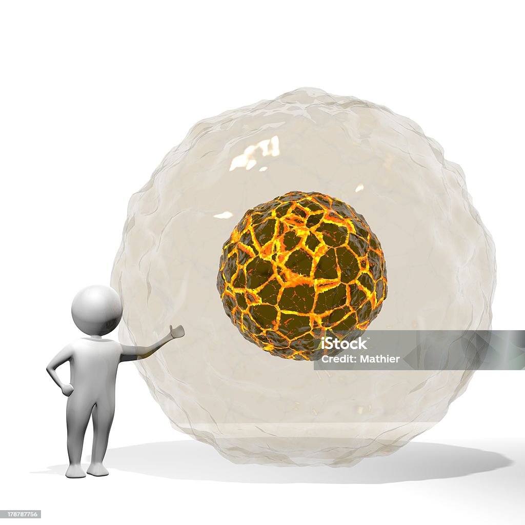3D Man - Water / Magma 3D Man - Water / Magma (3D Object) Biological Cell Stock Photo