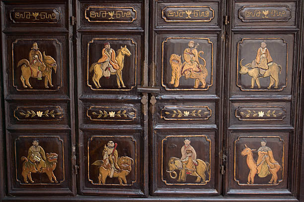 Traditional chinese cupboard stock photo