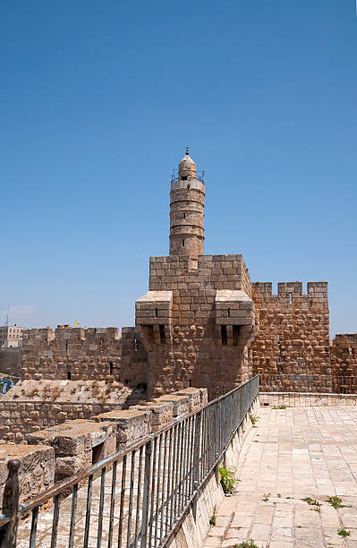 tower of david музей - jerusalem old city israel wall castle с�токовые фото и изображения