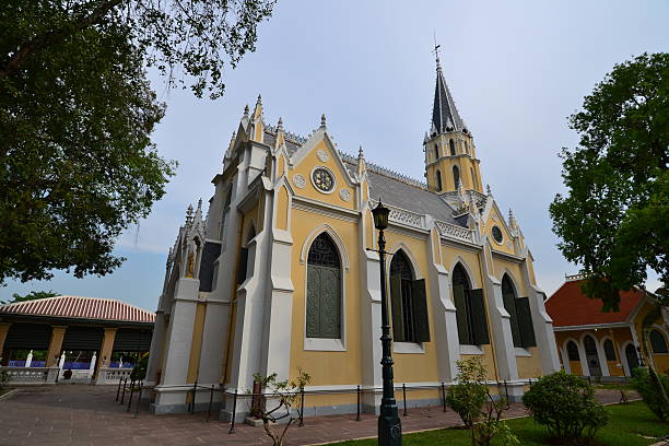 istock Thai temple in Christian church style 178789637