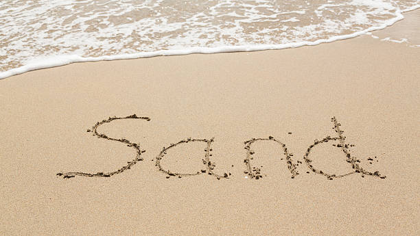 istock Drawing in beach by ocean of Sand word 178790000