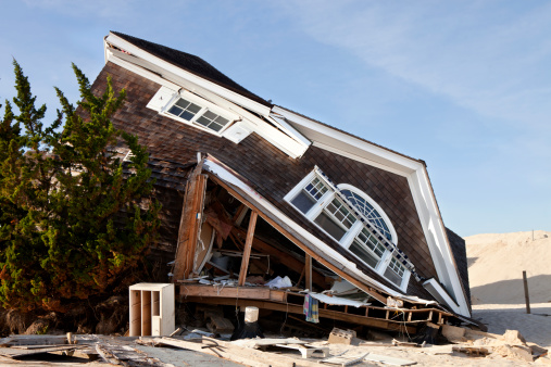 Huricane daños Ortley Beach, Nueva Jersey photo