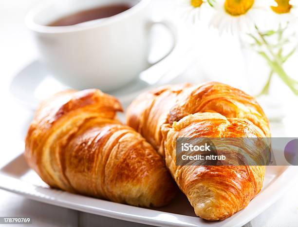 Croissants Stock Photo - Download Image Now - Baked Pastry Item, Bread, Breakfast