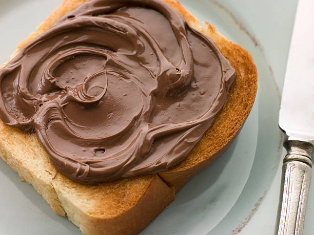 istock Slice of Toasted brioche with Chocolate Spread 178790808