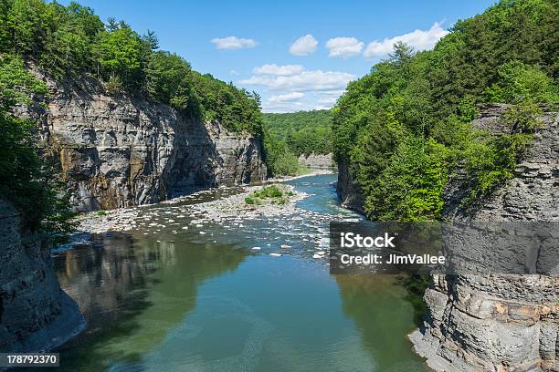 The Genesee River Valley At Letchworth State Park Stock Photo - Download Image Now - Canyon, Finger Lakes, Horizontal