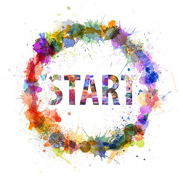 istock Start concept, watercolor splashes as a sign 178792750