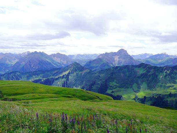 美しい眺めに、ドイツ国内トップ山 - hoirzontal ストックフォトと画像