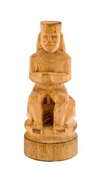 istock priest statue carved handmade wood piece isolated 178793201