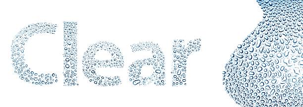 istock Clear made of water drops, background on white 178793757