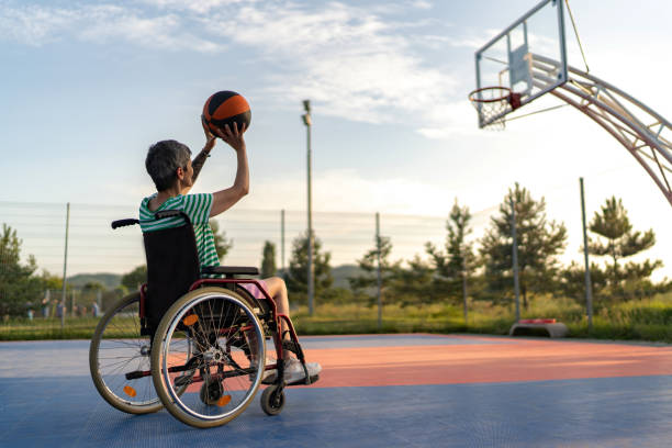istock Senior woman playing basketball 1787939961