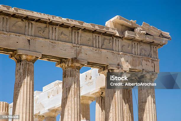 Acrópole Atenas - Fotografias de stock e mais imagens de Acrópole - Atenas - Acrópole - Atenas, Arqueologia, Arquitetura