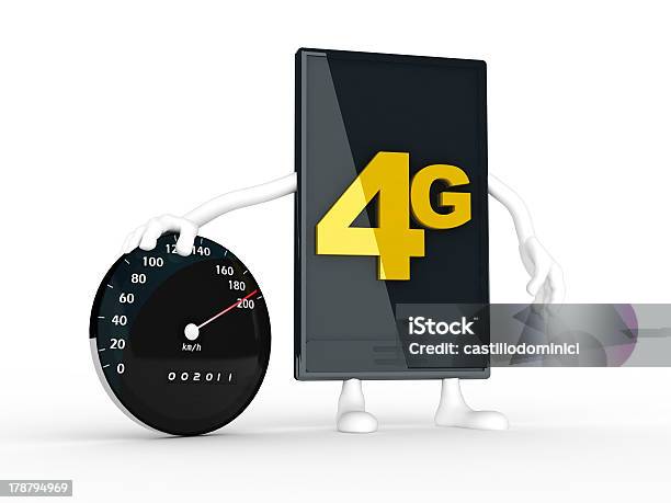 Photo libre de droit de Smartphone Affichant Le Haut Débit De 4 G banque d'images et plus d'images libres de droit de 4G - 4G, Acronyme, Affichage digital