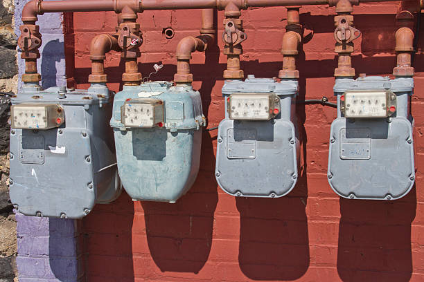 istock Four Old Electric Utility Meters 178795601