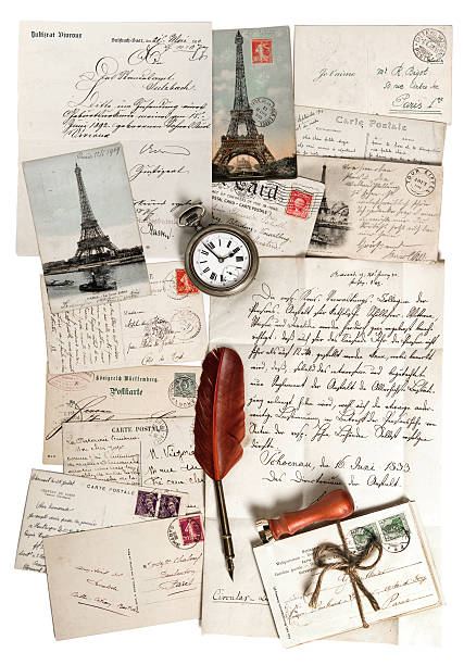 istock old letters, accessories and post cards 178795624