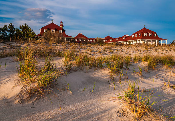 st. mary's al mare, nel punto di cape may, new jersey - contea di cape may foto e immagini stock