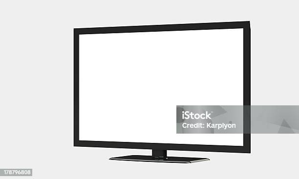 Flat Tv Lcd Led Ecrã Do Monitor Isolado A Branco - Fotografias de stock e mais imagens de Alto - Descrição Física - Alto - Descrição Física, Apresentação Digital, Arte, Cultura e Espetáculo